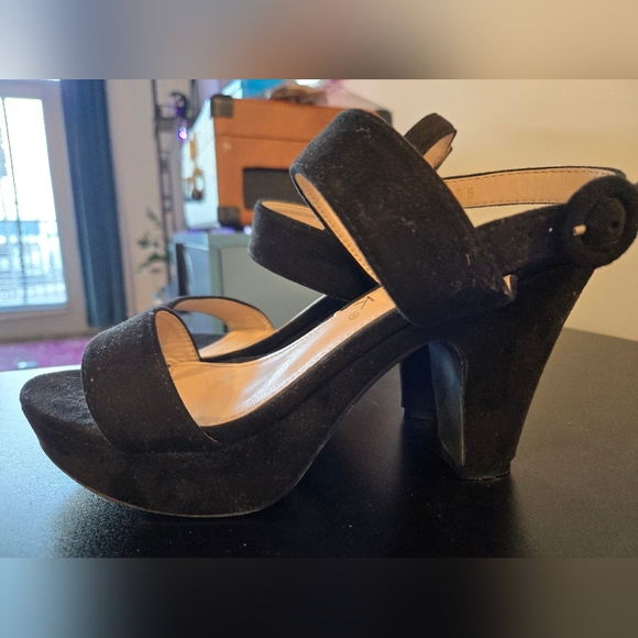 Allegra K Women's Faux Suede Slingback with Adjustable Strap Women's Size 8.5 - Picture 2 of 4